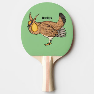 Grotere cartoon van prairie tafeltennisbatje