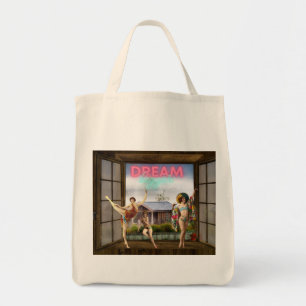 Grotere Dromen Veranderde Kunst Vintage Dansers Tote Bag