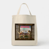 Grotere Droom Veranderde Kunst Vintage Dansers Tote Bag (Achterkant)