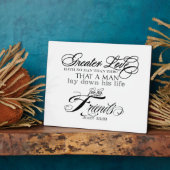 Grotere Liefde Aangepaste Plaquette Fotoplaat (Zijkant)