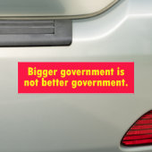 grotere overheid bumpersticker (Op auto)