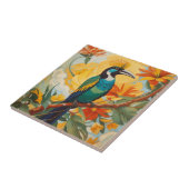 Grotere paradijsvogel tegeltje (Zijkant)