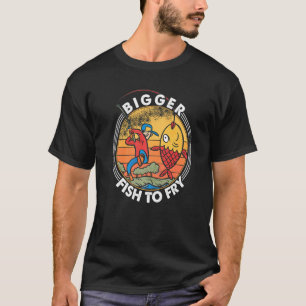 Grotere Vissen Aan De Haak Slaan Vissen Vissers T-shirt