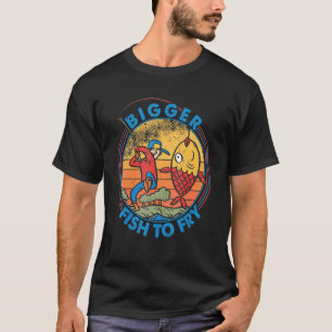Grotere Vissen Aan De Haak Slaan Vissen Vissers T-shirt