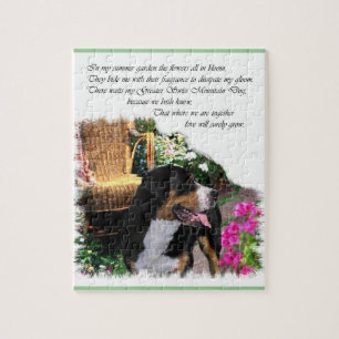 Grotere Zwitserse bergen — Dog Summer Garden Legpuzzel