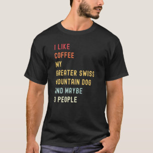 Grotere Zwitserse berghellinghond (Dog Retro) en k T-shirt