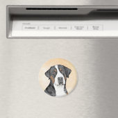 Grotere Zwitserse berghondschilderkunst - Oorspron Magneet (Insitu (Vaatwasser))