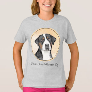 Grotere Zwitserse berghondschilderkunst - Oorspron T-shirt