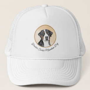 Grotere Zwitserse berghondschilderkunst - Oorspron Trucker Pet