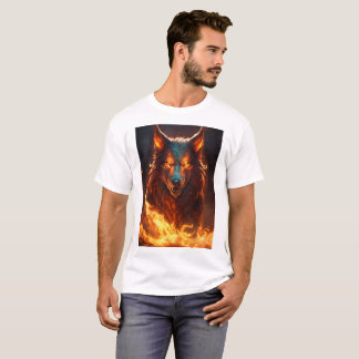 Grotesk Demonic Wolf T-shirt ontwerp