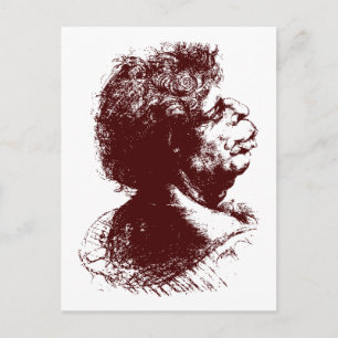 grotesk man briefkaart