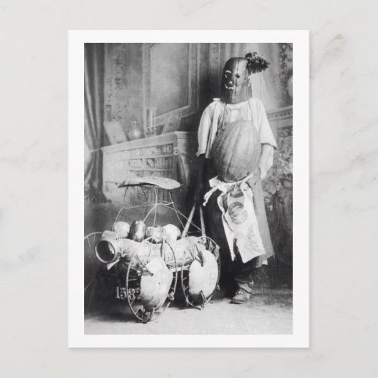 Grotesque Bizarre Scary Halloween Mask Briefkaart (Voorkant)