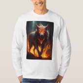 Grotesque Démonique Wolf T-Shirt Design" (Devant)