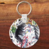 Grotesque Head en Sword Sleutelhanger (Voorkant)