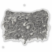 Grotesque Numéro 1, autocollant vinyle (Devant)