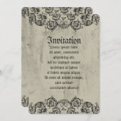 Grotesque Ornament Heart Kaart (Voorkant / Achterkant)