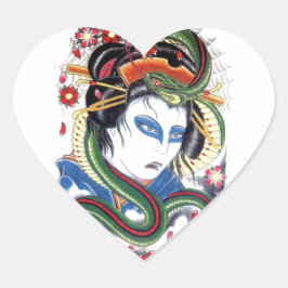 Grotesque & Snake Hart Sticker