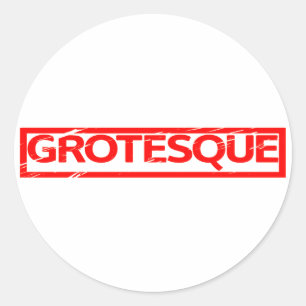 Grotesque Stamp Ronde Sticker