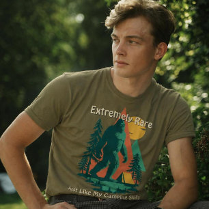 GroteVoet Kampeer Bos Bergen Grappige Op Maat Gema T-shirt