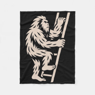 Grotevoet klimladder Grappige Cryptid Sasquatch Li Fleece Deken