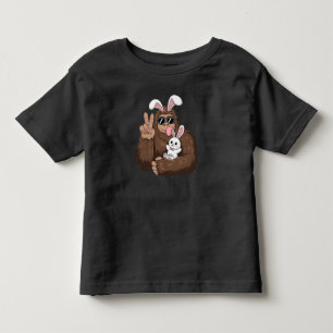 Grotevoet Konijn Grappige Paasdag Sasquatch Kinder Shirts