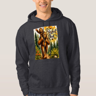 Grotevoet Papa Waterverf Sasquatch Vader Bos Hoodie
