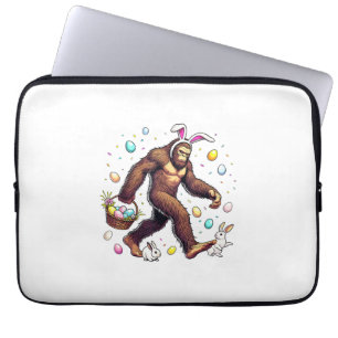 Grotevoet Pasen Dag Grappige Sasquatch Knuffel Kon Laptop Sleeve
