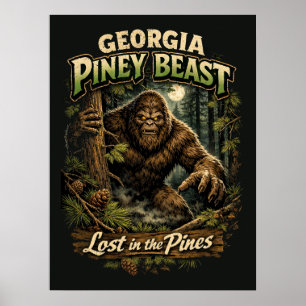 Grotevoet Sasquatch Poster