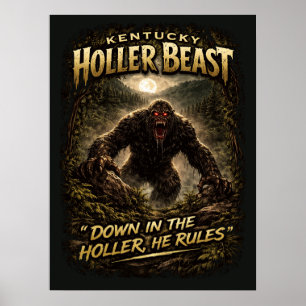 Grotevoet Sasquatch Poster