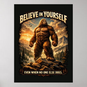 Grotevoet Sasquatch Poster