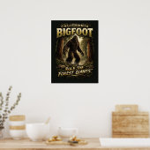 Grotevoet Sasquatch Poster (Keuken)