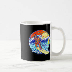Grotevoet surfen Funny Beach Sasquatch Surfer Golv Koffiemok