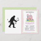 Grotevoetboogschutter silhouet kaart (Voorkant / Achterkant)