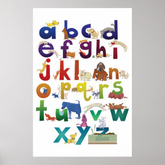 Grotke Alphabet Dogs Poster