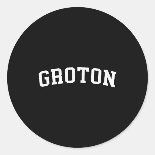 Groton  ronde sticker (Voorkant)