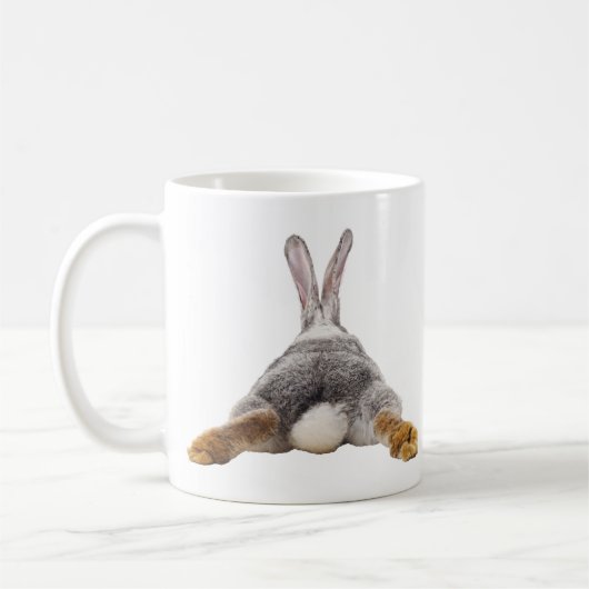 Grotte Butt queue mignonne Rabbit Mug (Gauche)