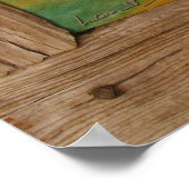 Grotte de bois rustique maisons paysage poster imp (Coin)