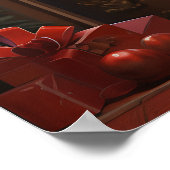 Grotte de Père Noël magique : affiche de Noël 3D (Coin)