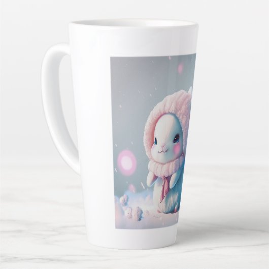Grotte d'hiver Latte Mug (Angle gauche)