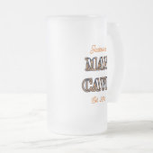 Grotte Homme Gravé Texte Effet Frosted Beer Mug Ve (Devant droit)