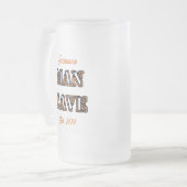 Grotte Homme Gravé Texte Effet Frosted Beer Mug Ve (Devant gauche)
