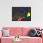 Grotte luminescente : Impression en toile non déco (Insitu(Salon))