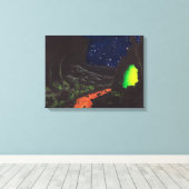 Grotte luminescente : Impression en toile non déco (Insitu (Plancher de Bois))