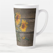 Grotte rustique Tournesol Latte Mug (Droite)