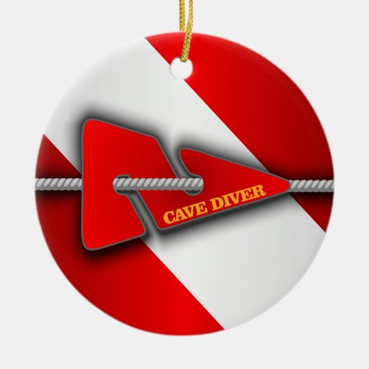 Grottenduiker (lijnmarkering) keramisch ornament (Voorkant)