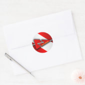 Grottenduiker (lijnmarkering) ronde sticker (Envelop)