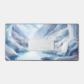 Grottes de glace d'aquarelle à l'intérieur des gla (Clavier et souris)