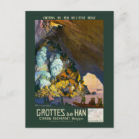 Grottes de Han Vintage Poster 1922