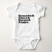 Groucho & Chico & Harpo & Zeppo Romper (Voorkant)
