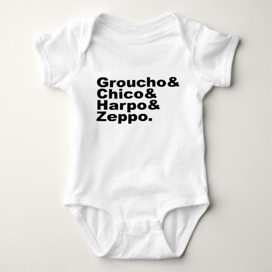 Groucho & Chico & Harpo & Zeppo Romper (Voorkant)